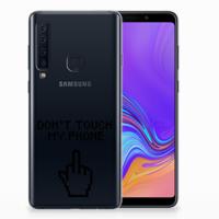 Samsung Galaxy A9 (2018) Silicone-hoesje Finger Don't Touch My Phone - thumbnail