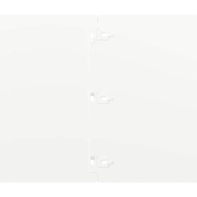 Gazonranden 10 st 25x103 cm koudgewalst staal wit - thumbnail