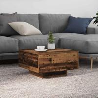 Salontafel Oud Hout 55 x 55 x 31 cm Bewerkt hout - thumbnail