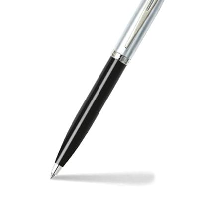 Sheaffer SF-E2931351 Balpen 100 Glossy Black Barrel Brushed Chrome Cap Nickel Plated Sheaffer SF-E2931351 Balpen 100 Glossy Black Barrel Brushed Chrome Cap Nickel Plated
