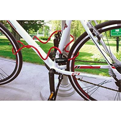 Masterlock 3 coiled cables 1,80mx Ø 8mm - vinyl cover : blue, red & transparent - 8127EURTRI Masterlock 3 coiled cables 1,80mx Ø 8mm - vinyl cover : blue, red & transparent - 8127EURTRI