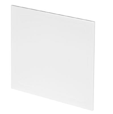 Whisper Pro-design Badkamerventilator - Ø100mm - Met Nalooptimer + Vochtsensor - Vlak Kunststof - Wit - Zwarte Ventilator