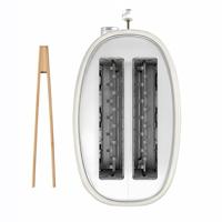 Vintage broodrooster voor 2 sneetjes - SWEISS - GRS8 - 850 W - Verstelbare thermostaat - Beige - thumbnail