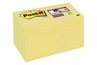 Post-It Super Sticky Notes, 90 vel, ft 47,6 x 47,6 mm, geel, pak van 12 blokken - thumbnail