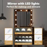 Kaptafel met lade Oud Hout 50 x 41 x 135 cm Bewerkt hout - thumbnail