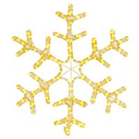 Kerstfiguur sneeuwvlok met 144 warmwitte LED's 59x59 cm - thumbnail