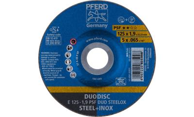 PFERD TOOLS 62012630 E 125-1,9 PSF DUO STEELOX Afbraamschijf gebogen Diameter 125 mm Boordiameter 22.23 mm 10 stuk(s)