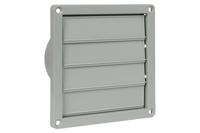 Nedco lamellenrooster rand - 155 x 155 mm - Ø 100 - 130 mm - grijs - 62500605 - thumbnail