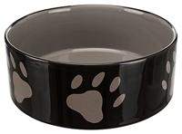 TRIXIE VOERBAK POOTMOTIEF KERAMIEK BRUIN / TAUPE 20X20 CM 1,4 LTR - thumbnail