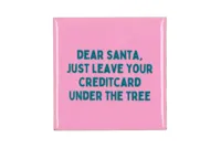 Tegeltje leave your creditcard 10x10x1cm - thumbnail