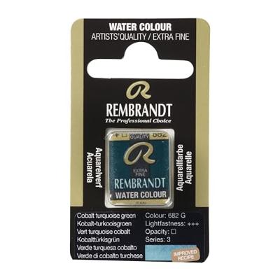Rembrandt Aquarelverf Napje - Kobalt-Turkooisgroen #682