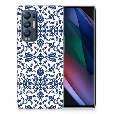 OPPO Find X3 Neo | TPU Case | Flower Blue OPPO Find X3 Neo | TPU Case | Flower Blue