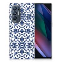OPPO Find X3 Neo | TPU Case | Flower Blue - thumbnail