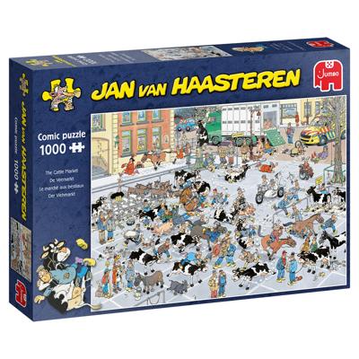 Jan van Haasteren The Cattle Market 1000 pcs Legpuzzel 1000 stuk(s) Stripfiguren Jan van Haasteren The Cattle Market 1000 pcs Legpuzzel 1000 stuk(s) Stripfiguren