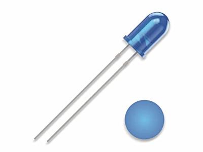 Quadrios 2111O156 Bedrade LED Blauw Rond 5 mm 1300 mcd 30 ° 20 mA 3 V
