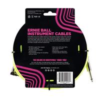 Ernie Ball 6085 Braided Instrument Cable, 5.5 meter, Neon Yellow - thumbnail