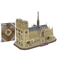 Puzzle 3D - Notre Dame de Paris - Gioco di costruzioni - EXPLORA - 128 pezzi - Da 8 anni in su - thumbnail
