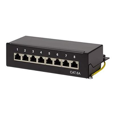 LogiLink NP0018B 8 poorten Patchpaneel CAT 6A 1 HE Meerdere kleuren LogiLink NP0018B 8 poorten Patchpaneel CAT 6A 1 HE Meerdere kleuren