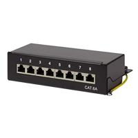 LogiLink NP0018B 8 poorten Patchpaneel CAT 6A 1 HE Meerdere kleuren - thumbnail