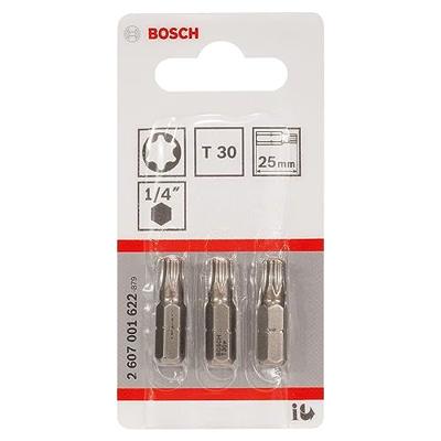 Bosch Accessories Extra-Hart ISO 1173 C6.3 2607001622 T-bit T 30 Extra hard C 6.3 3 stuk(s)