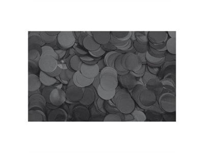 Showgear Metallic Confetti rond 1 kg 55 mm, zwart