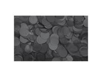 Showgear Metallic Confetti rond 1 kg 55 mm, zwart - thumbnail