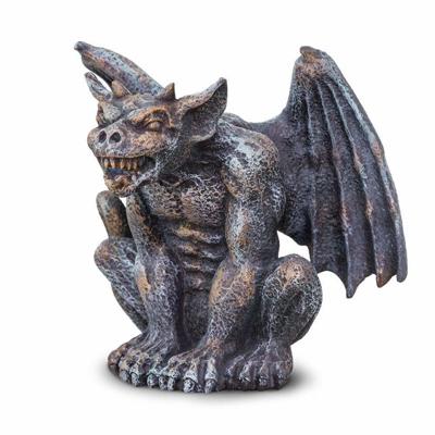 Safari speelfiguur Gargoyle jongens 9 cm zilver/brons Safari speelfiguur Gargoyle jongens 9 cm zilver/brons