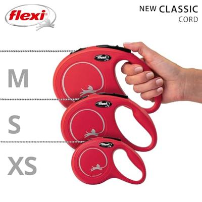 Hondenriem Flexi New Classic 5m Rood Maat M - thumbnail