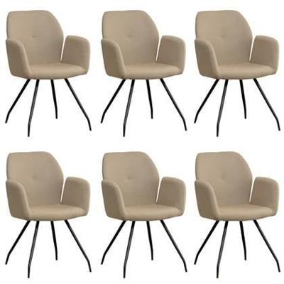 Bronx71 Scandinavische eetkamerstoel Frey gerecyclede stof taupe - Bronx71 Scandinavische eetkamerstoel Frey gerecyclede stof taupe -