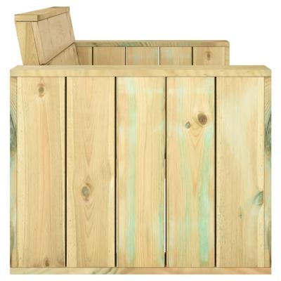 Tuinbank 139 cm geïmpregneerd grenenhout