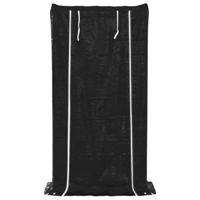 Haardhoutrek met regenhoes 100x40x200 cm gegalvaniseerd staal - thumbnail