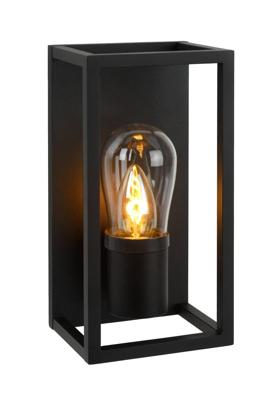 Lucide CARLYN - Wandlamp Badkamer - 1xE14 - IP54 - Zwart Lucide CARLYN - Wandlamp Badkamer - 1xE14 - IP54 - Zwart