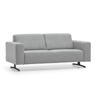 2,5-Zitsbank Sevilla Lichtgrijs Stof - thumbnail