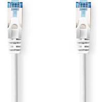 CAT6a netwerkkabel | S/FTP | RJ45 Male | RJ45 Male | 15.0 m | Snagless | Rond | LSZH | Grijs | Label - thumbnail