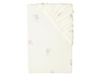 LIVARNO Jersey hoeslaken 180-200 x 200 cm (Vlinder/wit) - thumbnail