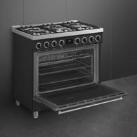 SMEG B91GMMBNLK2 Classici Esthetisch Fornuis met Gas Kookplaat - thumbnail