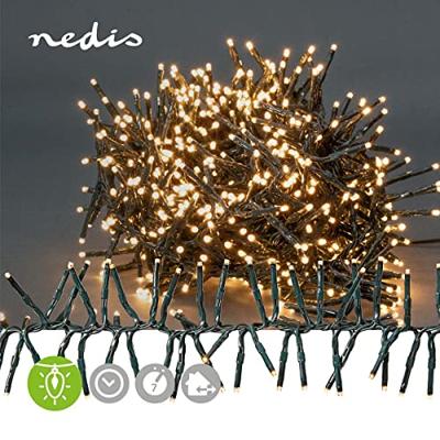 Nedis CLCS768 Decoratieve Verlichting Cluster 768 Led&apos;s Warm Wit 5.60 M Licht Effecten: 7 Binnen & Buiten Netvoeding