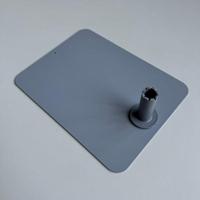 Voetplaat metaal 150x200mm donker grijs - thumbnail