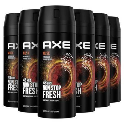 Axe Musk bodyspray deodorant - 6 x 150 ml - voordeelverpakking