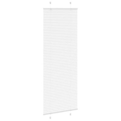 VidaXL Plissé rolgordijn 70x200 cm stofbreedte 69,4 cm polyester wit