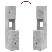Keukenkast met lade Grijs 35 x 50 x 180 cm Bewerkt hout - thumbnail