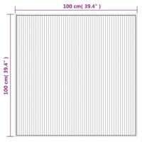 Vloerkleed rechthoekig 100x100 cm bamboe donkerbruin - thumbnail