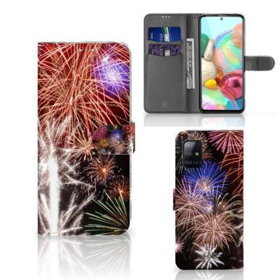 Samsung Galaxy A71 | Wallet Case | met Pasjes | Vuurwerk