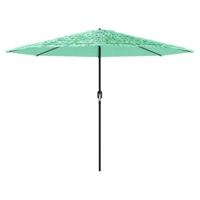 Parasol met stalen paal 388x388x248 cm groen - thumbnail