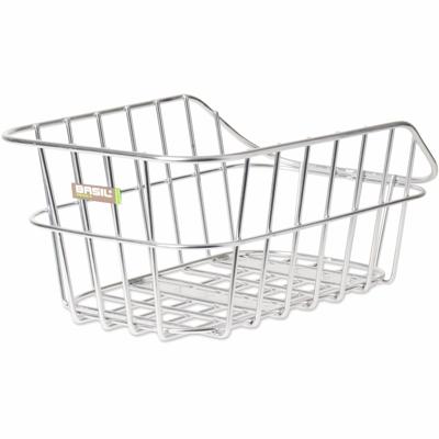 Fietsmand Basil Cento met dragerbevestiging 45 x 33 x 21 cm - aluminium Fietsmand Basil Cento met dragerbevestiging 45 x 33 x 21 cm - aluminium