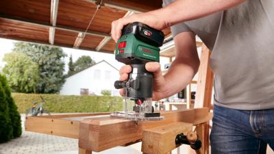 Bosch Home and Garden AdvancedTrimRouter 18V-8 06039D5000 Bovenfreesmachine Brushless, Incl. accessoires, Zonder accu, Zonder lader Bosch Home and Garden AdvancedTrimRouter 18V-8 06039D5000 Bovenfreesmachine Brushless, Incl. accessoires, Zonder accu, Zonder lader