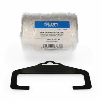 Gevlochten streng EDM 87833 Wit Polypropyleen Gevlochten streng EDM 87833 Wit Polypropyleen