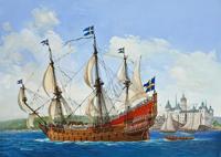 Revell modelbouwpakket - swedish regal ship vasa 1:150 - 330dlg. - thumbnail