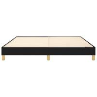 Bedframe zonder matras stof zwart 160x200 cm - thumbnail