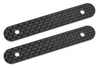 Team Corally - Shock Stay Stiffener - Rear - fits part C-00180-105 - Graphite 2.5mm - 2 pcs - thumbnail